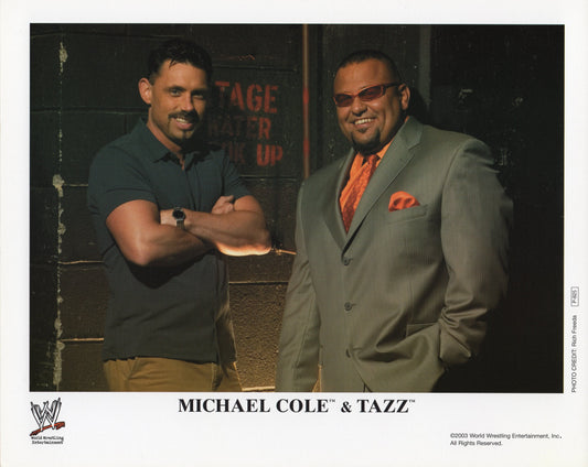 Michael Cole & Tazz WWE Promo Photo