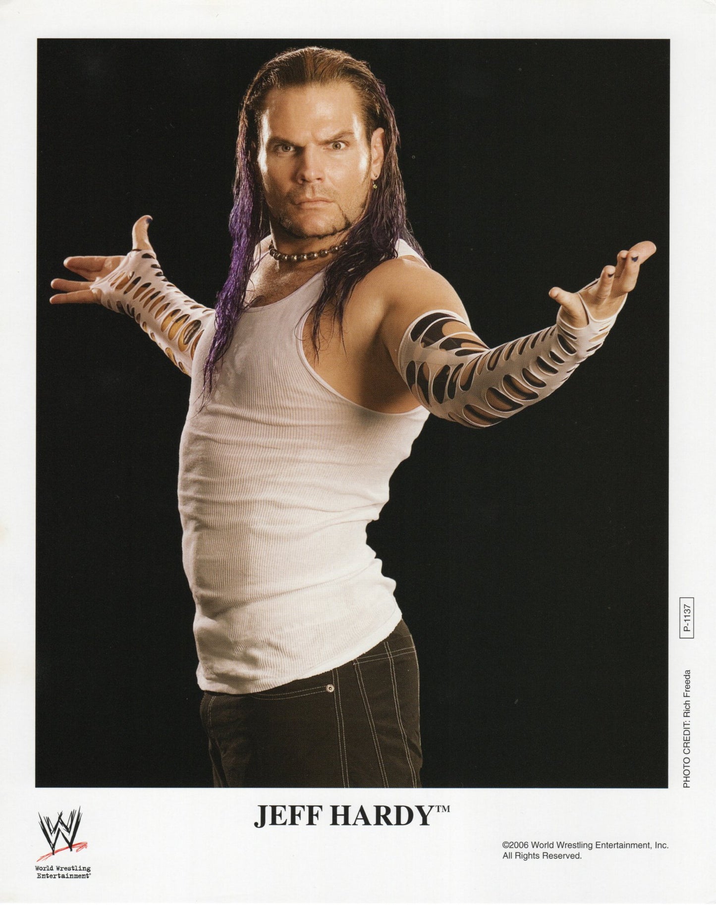Jeff Hardy WWE Promo Photo
