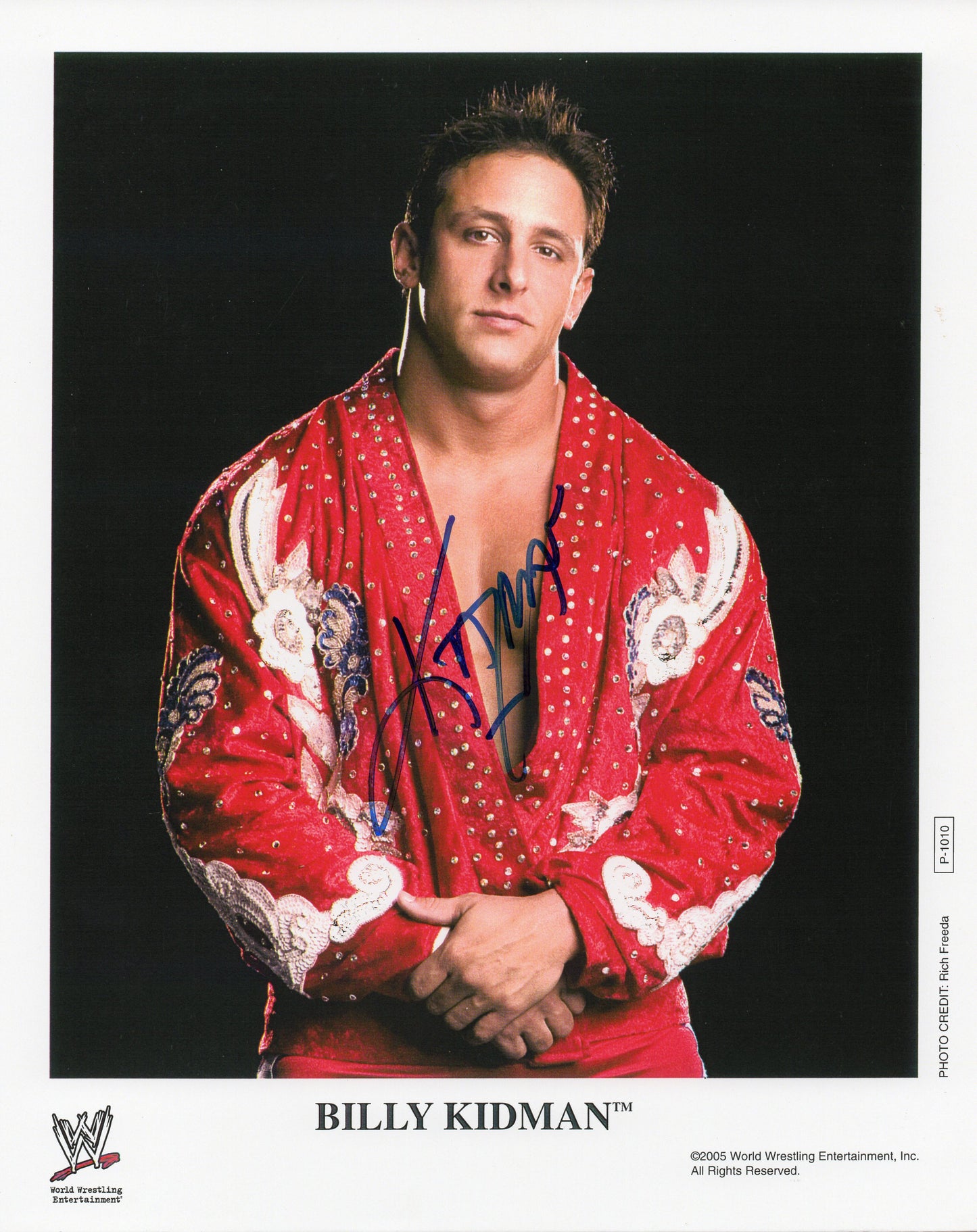 Billy Kidman WWE/WWF Signed Promo Photo P-1010