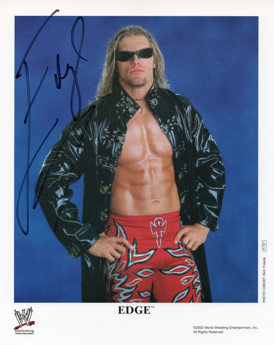 Edge WWE/WWF Signed Promo Photo P-737