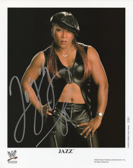 Jazz WWE/WWF Signed Promo Photo P-920