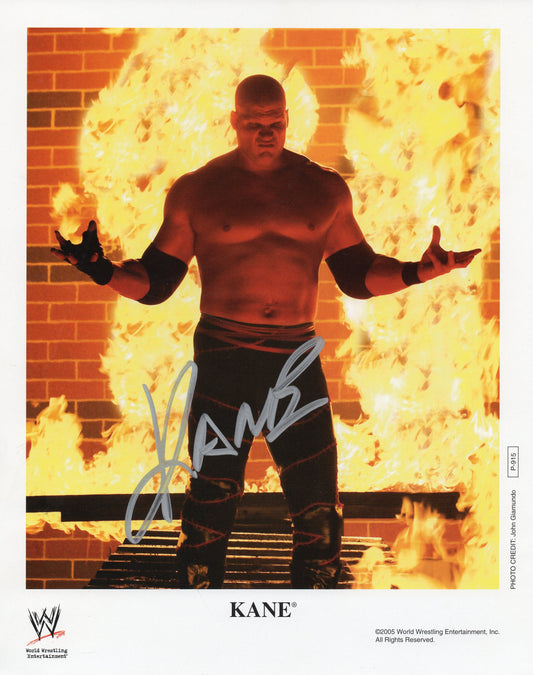 Kane WWE/WWF Signed Promo Photo P-915