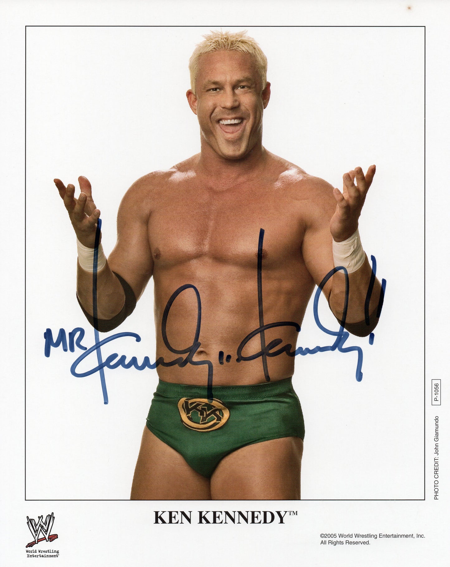 Ken Kennedy WWE/WWF Signed Promo Photo P-1056