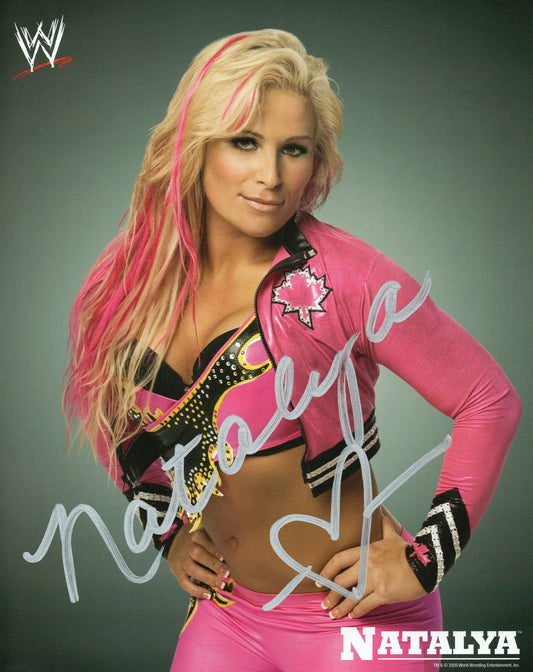 Natalya WWE/WWF Signed Promo Photo