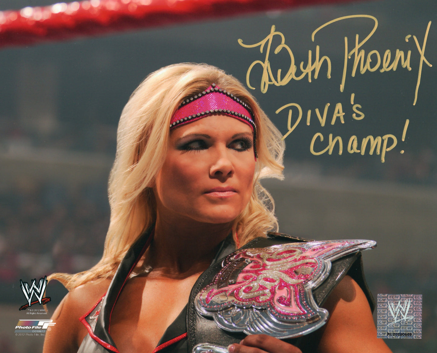 Beth Phoenix WWE Signed Photofile Photo