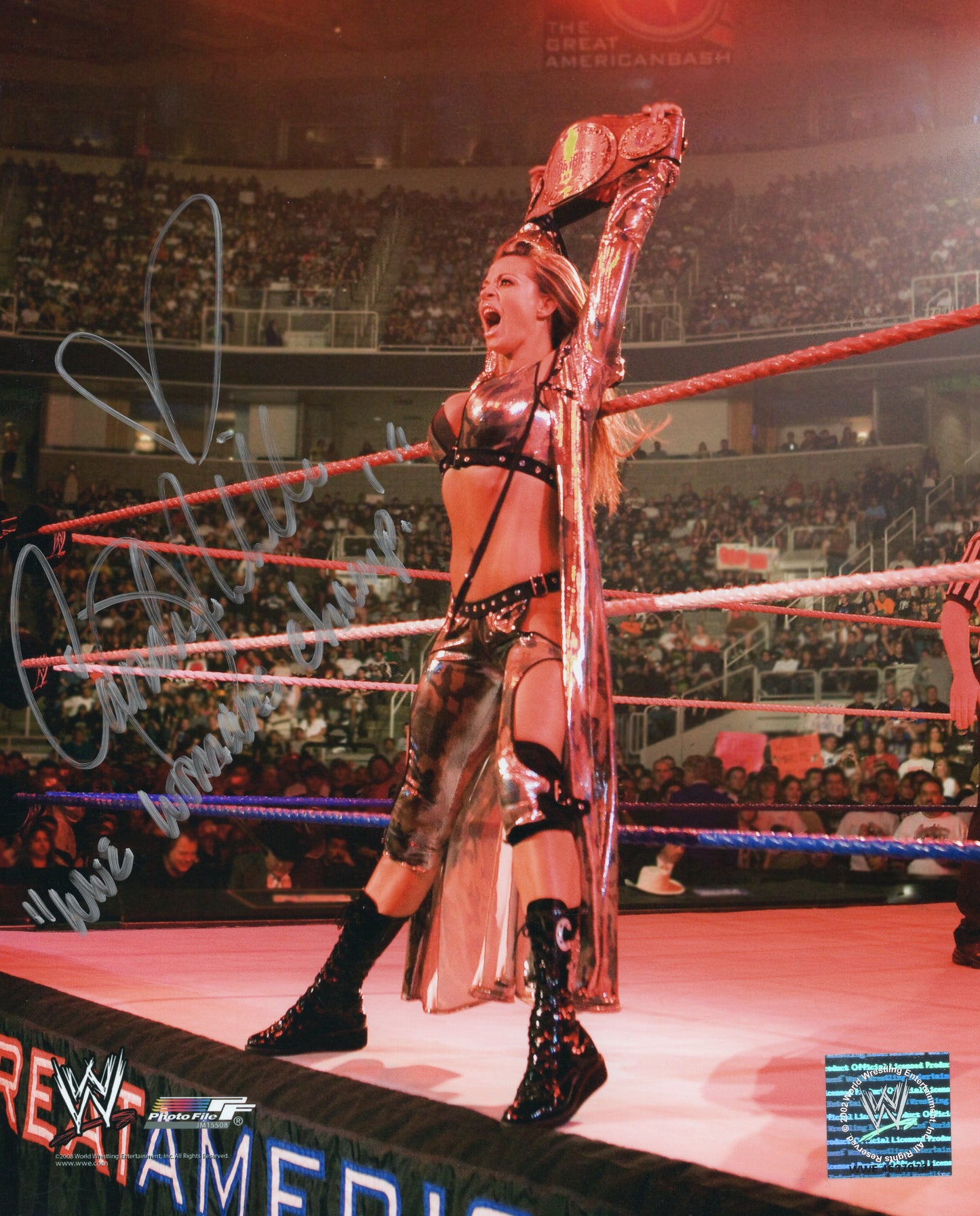 Candice Michelle WWE Signed Photofile Photo