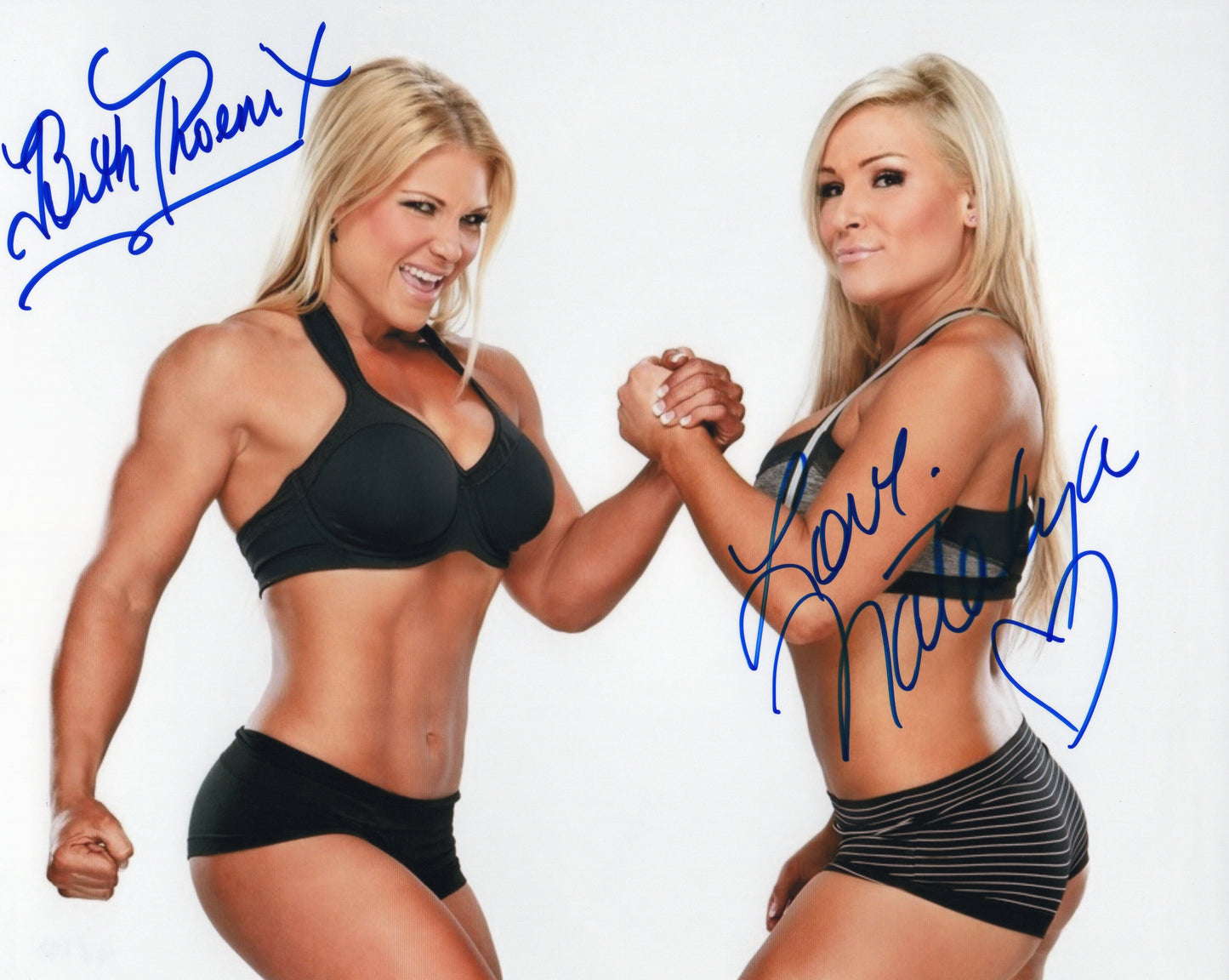 Divas Of Doom Beth Phoenix & Natalya WWE Signed Photo